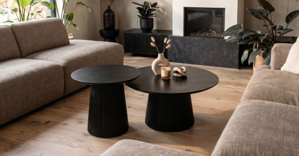Salontafel, Huis en Inrichting, Tafels | Salontafels, Ophalen, 100 tot 150 cm, Rond, 50 tot 100 cm