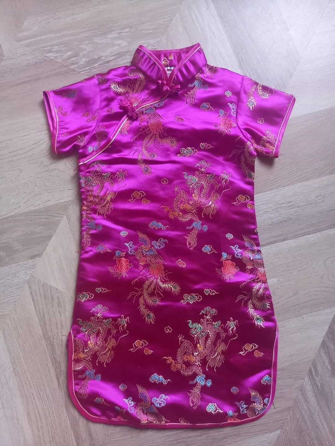 Roze Chinese jurk maat 116 nieuw, Ophalen of Verzenden, Nieuw, Meisje, Jurk of Rok