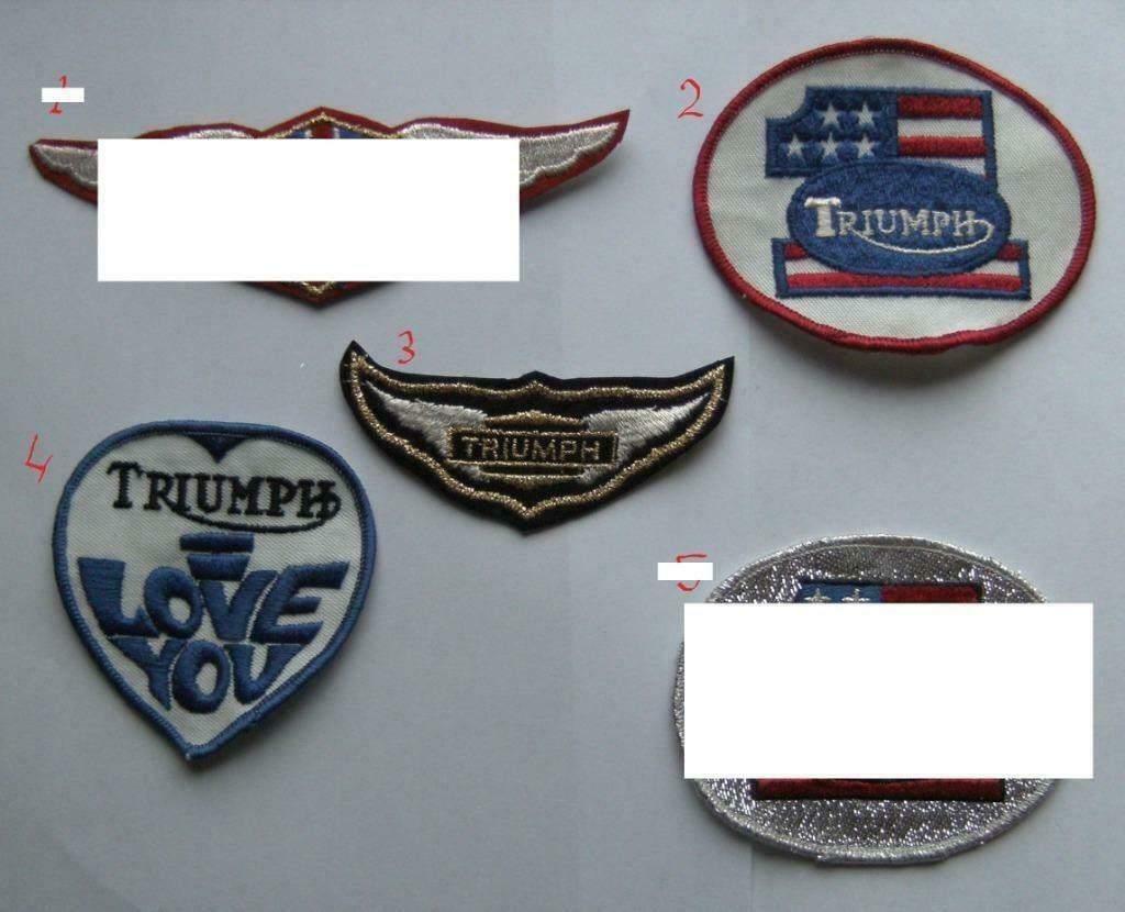 Triumph patch badge opnaai embleem, Ophalen of Verzenden, Nieuw, Motoren