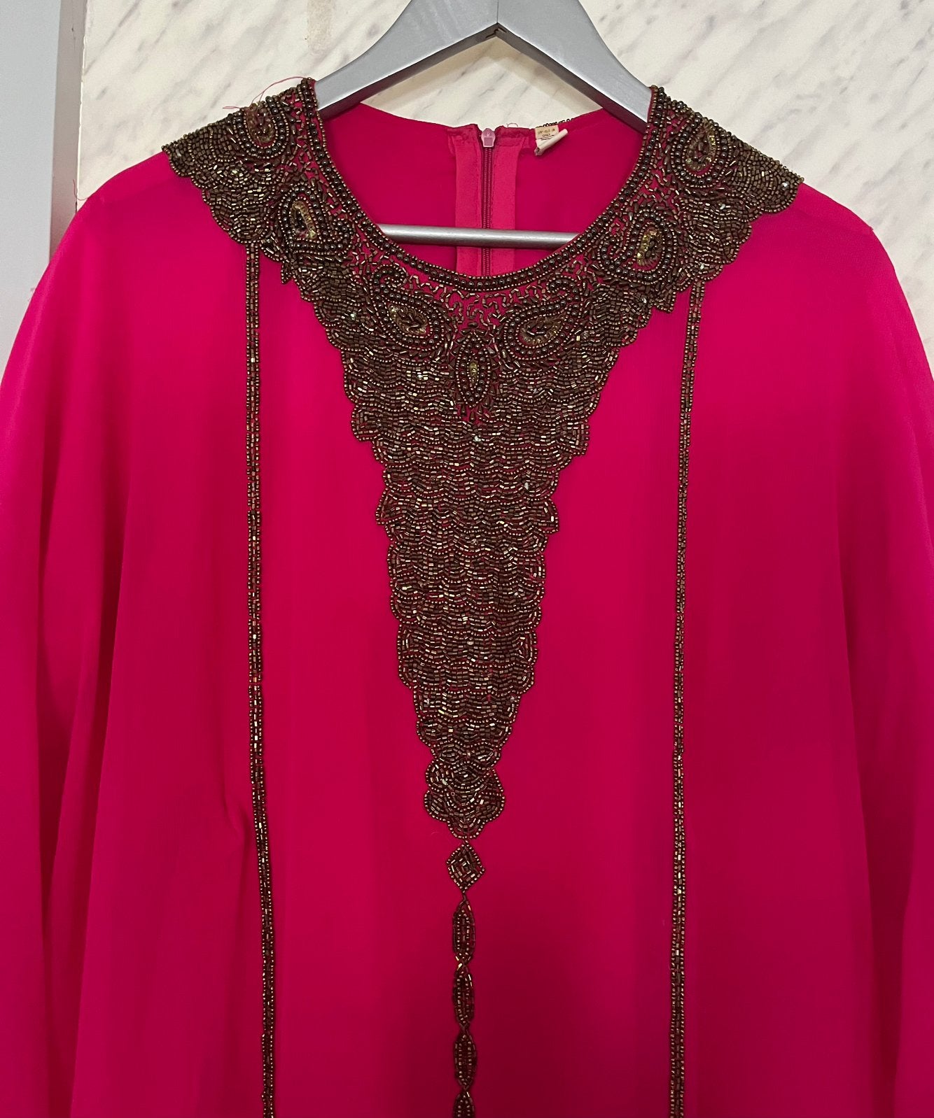 Mooie fuchsia kaftan abaya NIEUW, Kleding | Dames, Ophalen of Verzenden, Nieuw, Roze, Overige typen