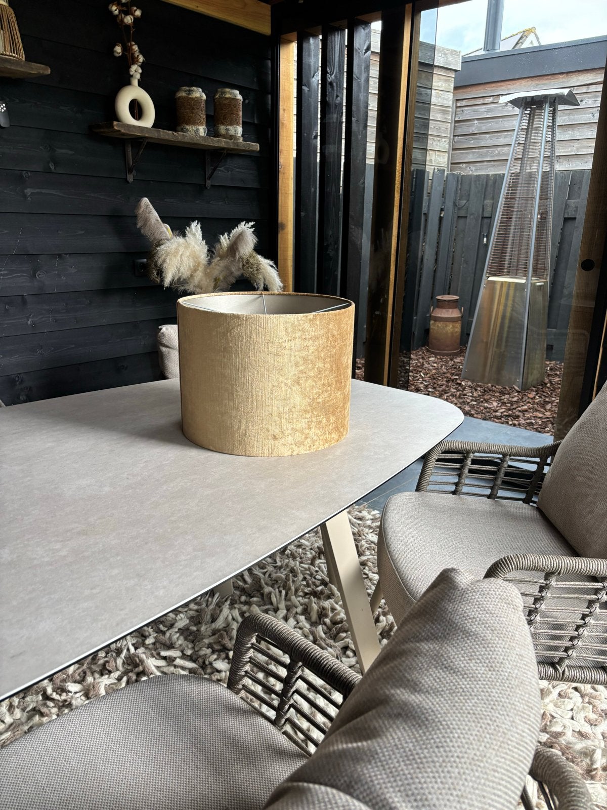 Gouden Lampenkap - Diameter 40.5 cm, Fitting 4 cm, Ophalen, Nieuw, Rond