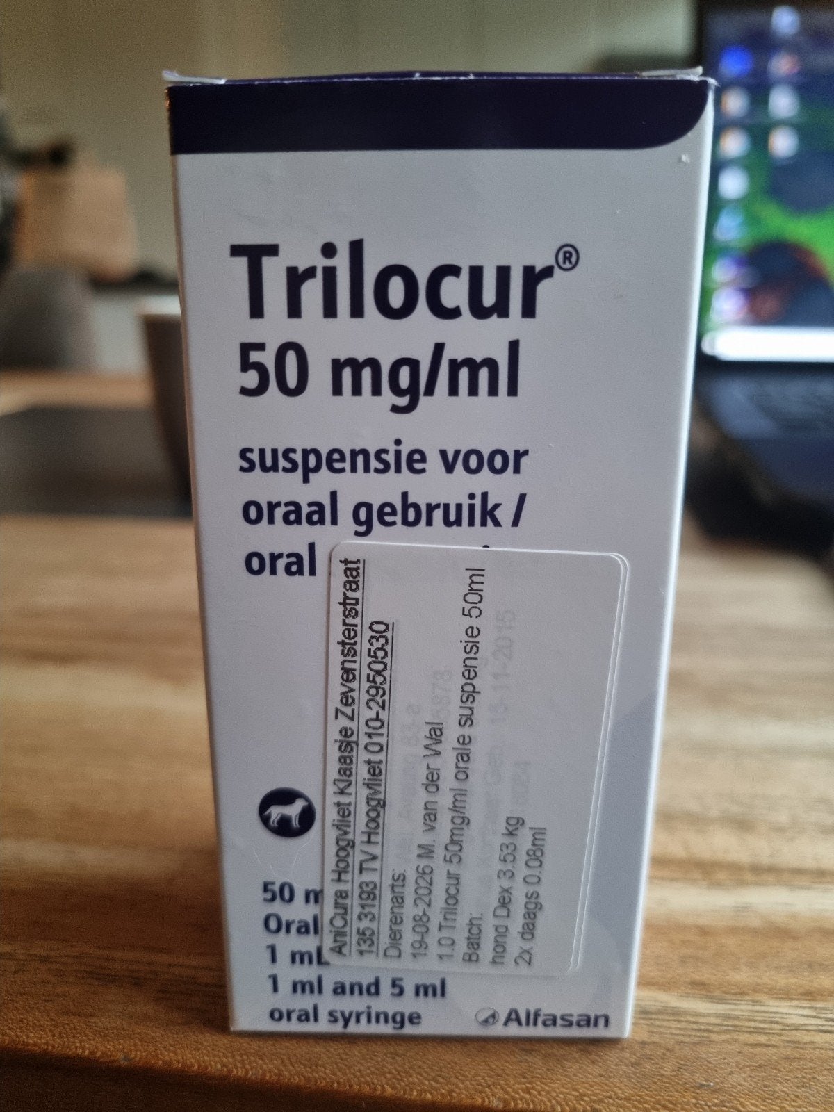 trilocur 50 mg/ml, Dieren en Toebehoren, Ophalen of Verzenden, Zo goed als nieuw