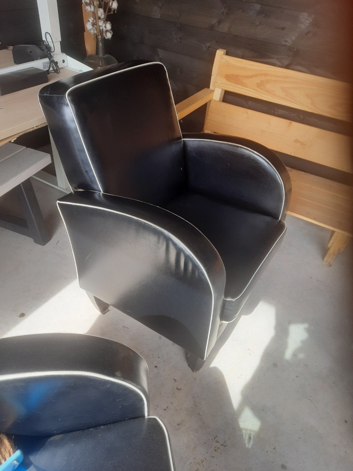 stoelen, Ophalen, Gebruikt, Zwart, Twee