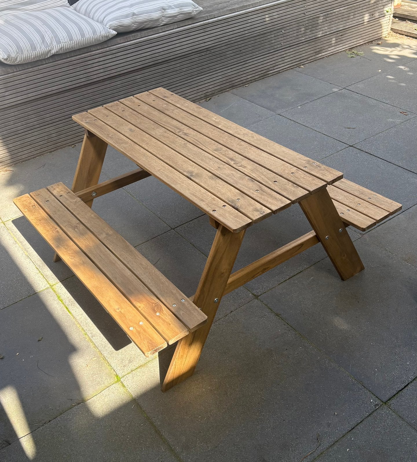 Kinderpicknicktafel van Ikea, Zo goed als nieuw, Rechthoekig, Hout, Ophalen