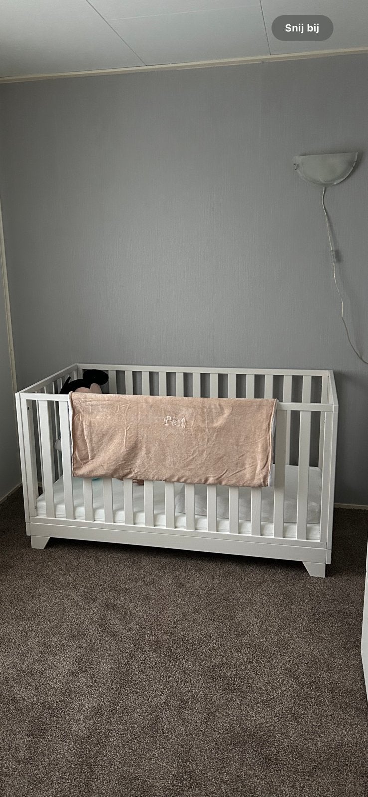 Meegroei Ledikant Colorfull Home Lois V2 70x140 Pure White, Ophalen, Nieuw, Jongetje of Meisje