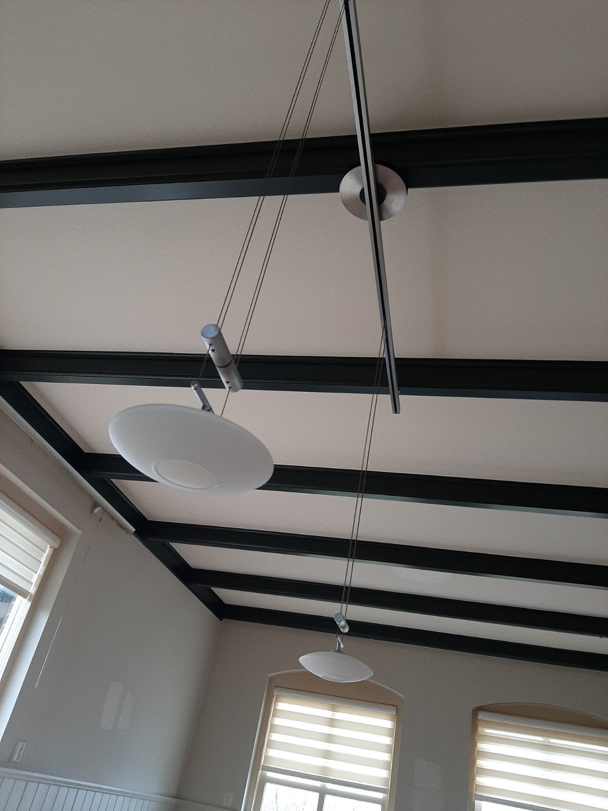 LDM Luna Grande Moderne hanglamp met verstelbare hoogte, Ophalen, Gebruikt, E27 (groot), Glas