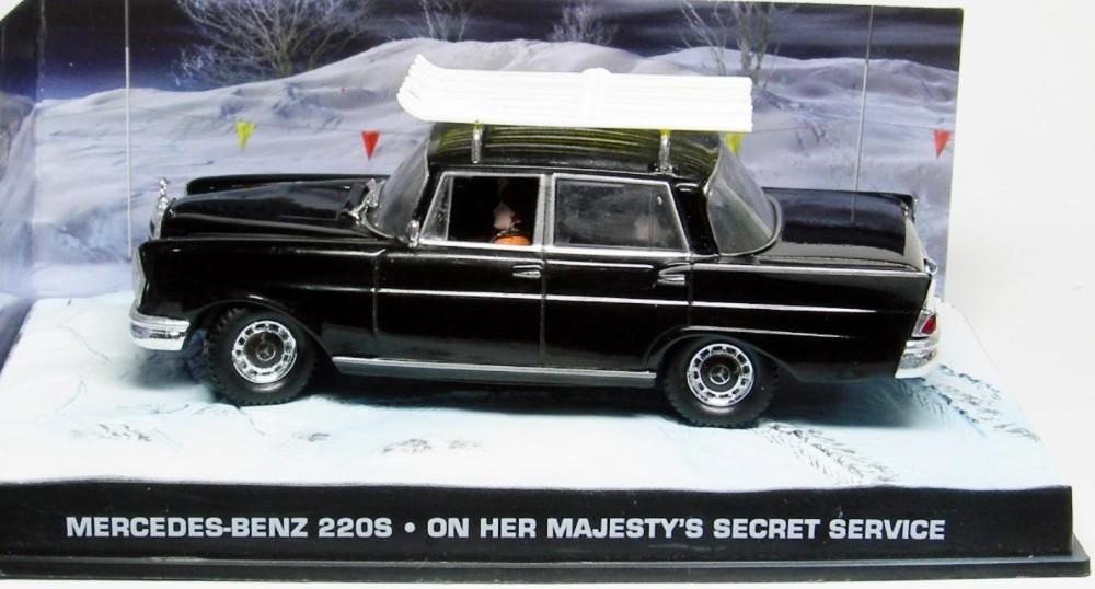 Mercedes-Benz 220S James Bond 007 #78., Hobby en Vrije tijd, Modelauto's | 1:43, Ophalen of Verzenden, Zo goed als nieuw, Auto