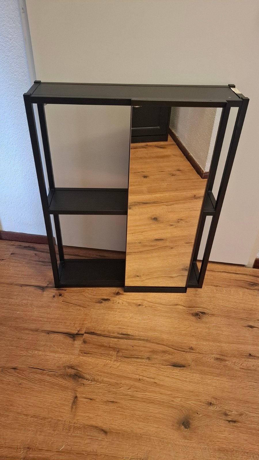 Enhet Ikea spiegelkast antraciet 60x17x75, Huis en Inrichting, Kasten | Overige, Ophalen, Zo goed als nieuw