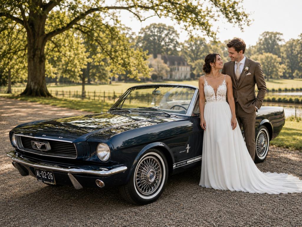 Klassieke Ford Mustang cabrio trouwauto huren zelf rijden, Ophalen of Verzenden
