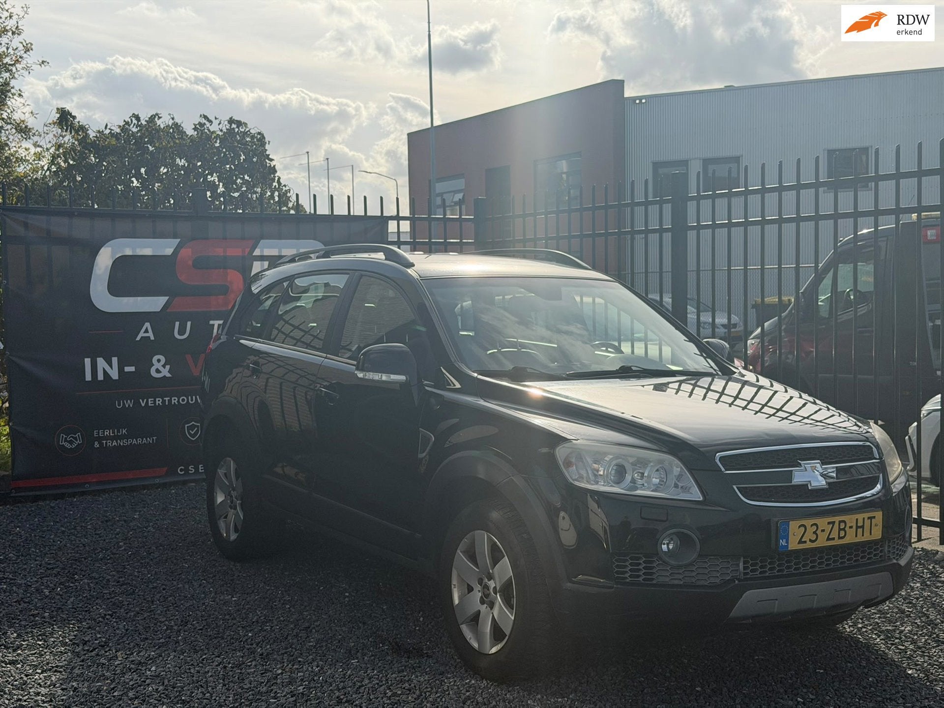 Chevrolet Captiva 3.2i Executive AUTOMAAT!LEDER!APK2027!7PER, Auto's, 1780 kg, 3195 cc, Gebruikt, Zwart