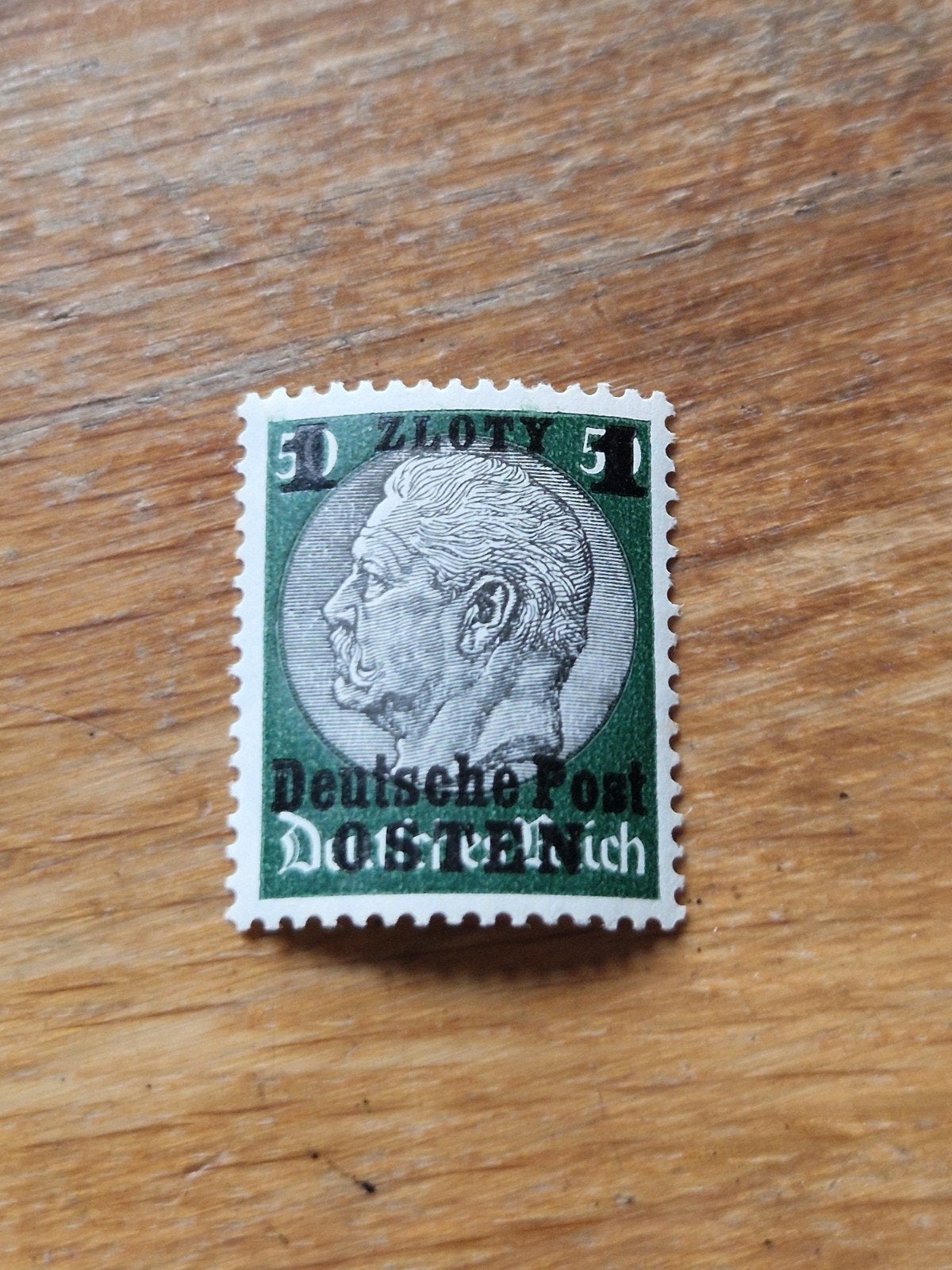 Generalgouvernement ongebruikt plakker nr 12 roestpuntje, Ophalen of Verzenden, Overige periodes, Postfris