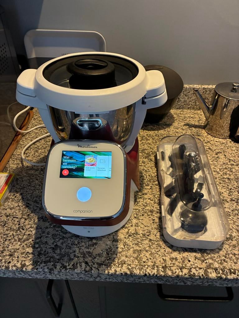 Moulinex i-Companion XL - Slimme keukenmachine, Ophalen, Zo goed als nieuw, Vaatwasserbestendig, 3 snelheden of meer