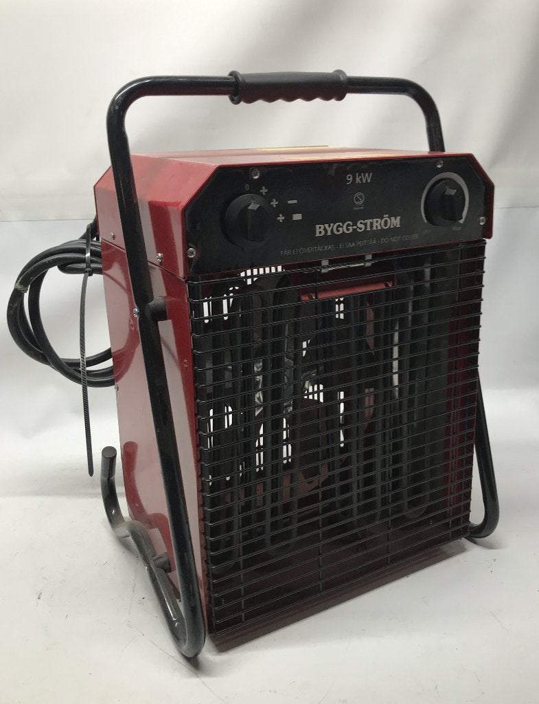 Elektrische fan heater, Malmbergs, Bygg-Ström, 400 volt, 9kW, Ophalen, 30 tot 80 cm, Gebruikt, Overige typen