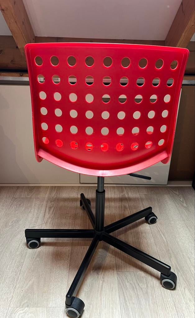 IKEA bureaustoel rood, Ophalen, Gebruikt, Rood, Bureaustoel