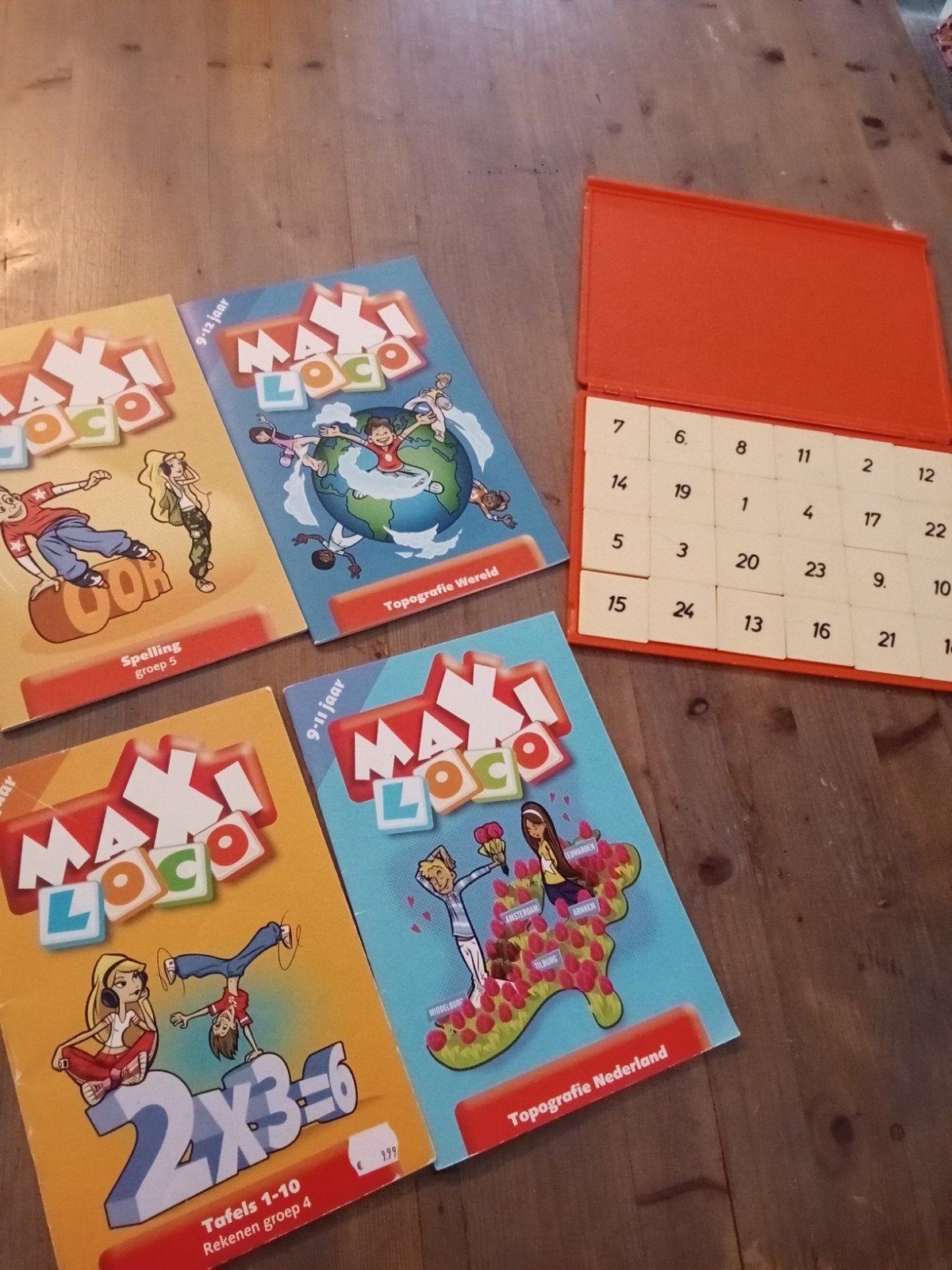Maxi Loco Boekjes en Basisdoos - Educatief Spel, Ophalen of Verzenden, Gebruikt, Puzzelen