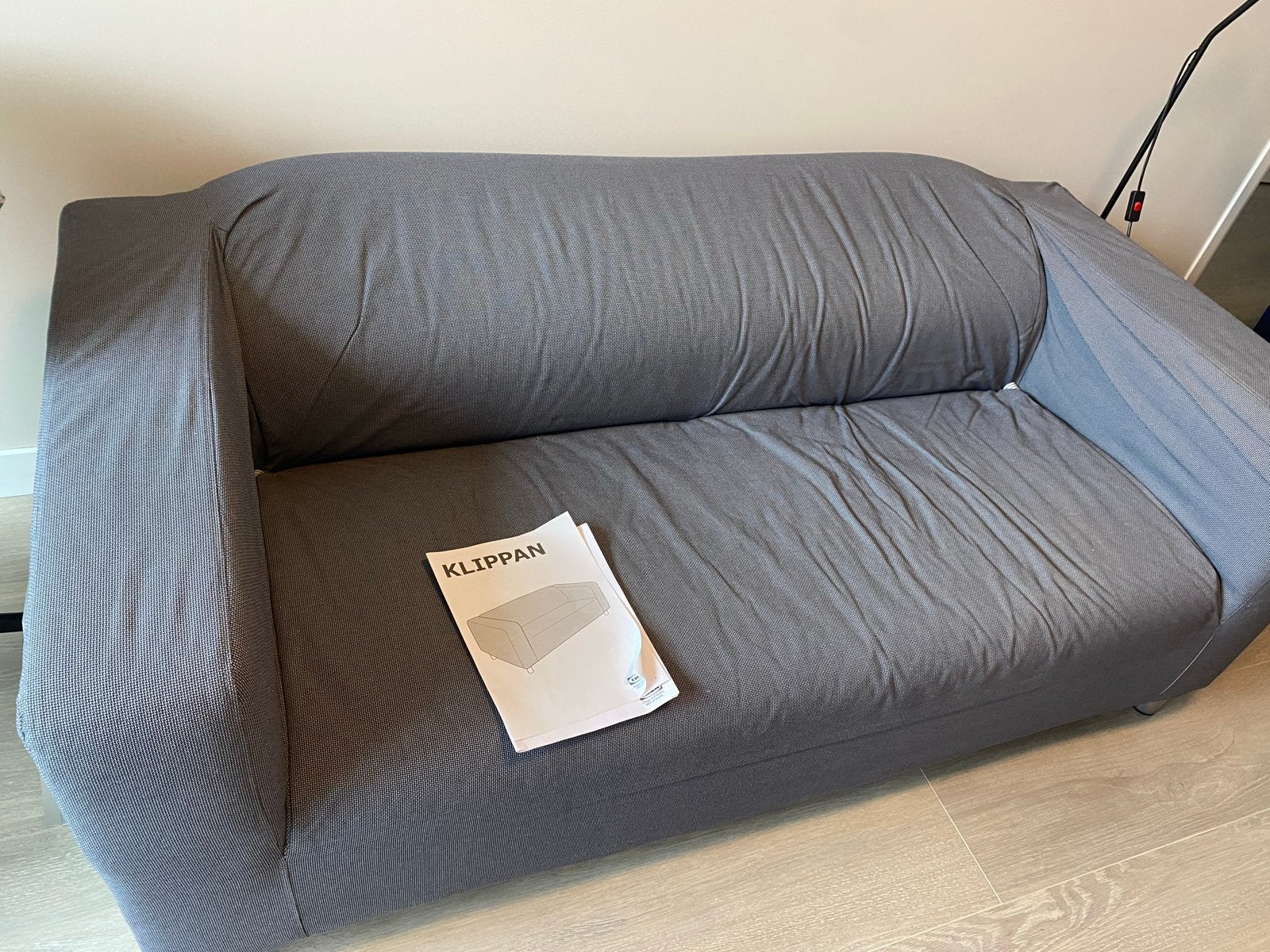 2-zitsbank grijs Ikea Klippan als nieuw, Ophalen, Gebruikt, 150 tot 200 cm, Tweepersoons
