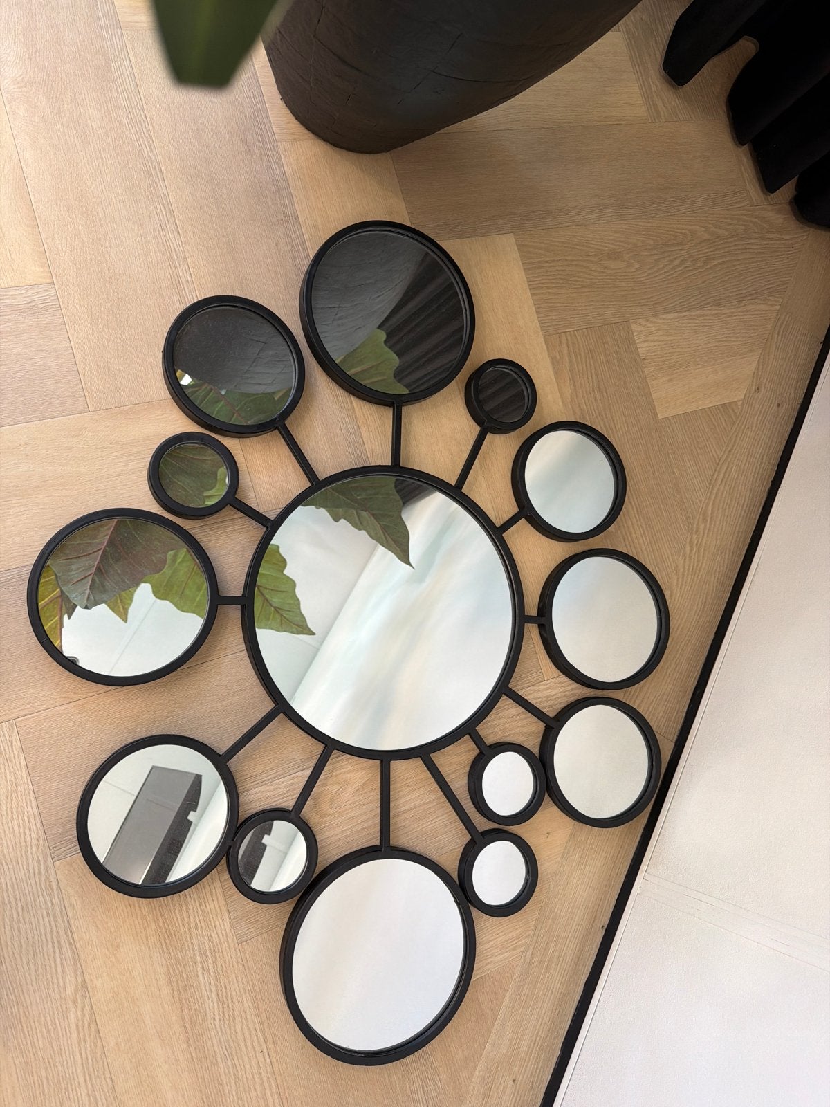 Woonexpress Spiegel 100cm - Decoratieve Wandspiegel, Ophalen, 100 tot 150 cm, Zo goed als nieuw, 75 tot 100 cm