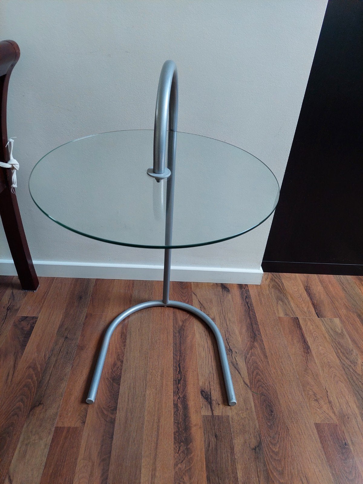 Vintage Ikea “RY” bijzettafel - Tord Björklund, Huis en Inrichting, Ophalen of Verzenden, Rond, Glas, Minder dan 55 cm