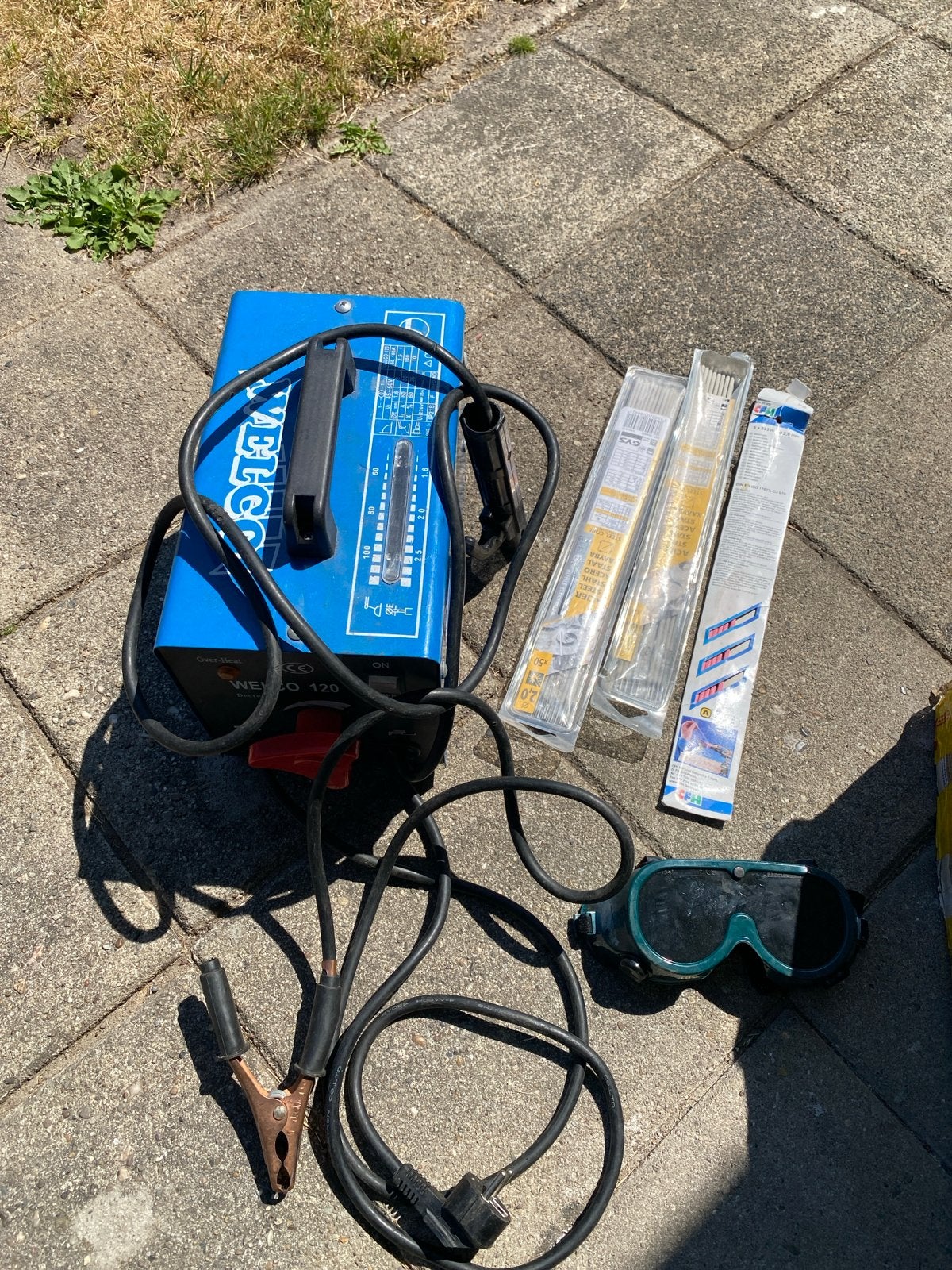 Welco 120 lasapparaat met toebehoren, Ophalen, Gebruikt, Minder dan 150 ampère, Elektroden