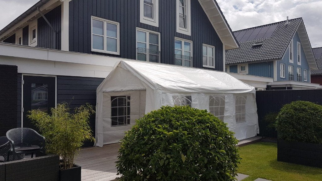 Partytent 6x4 PE, inclusief alle wanden uiteraard, Tuin en Terras, Partytenten, Ophalen, Gebruikt, Partytent, 2 meter of meer