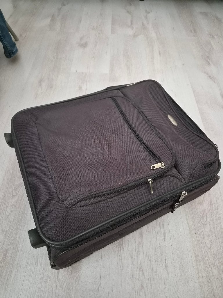 Samsonite reiskoffer, Ophalen, Gebruikt, Zacht kunststof, Uitschuifbare handgreep