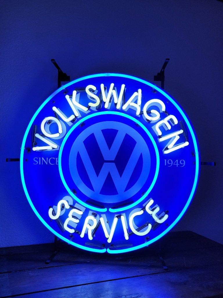 VW SHELL ESSO neonverlichting auto neon lamp sixties fifties, Verzamelen, Merken en Reclamevoorwerpen, Ophalen, Zo goed als nieuw