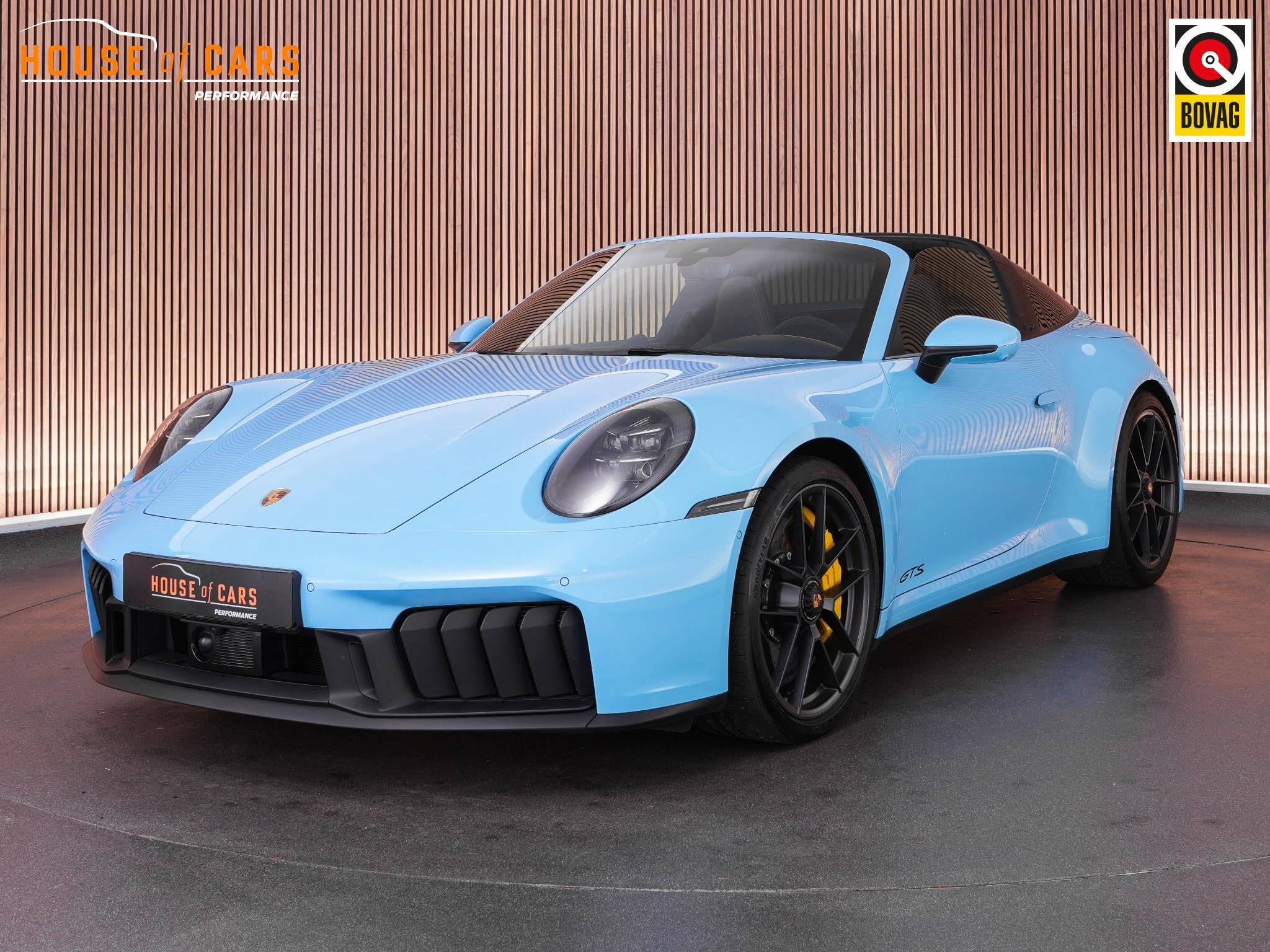 Porsche 911 4 GTS 3.6 541pk T-Hybrid |PTS Gulf Blue|keramisc, Automaat, Gebruikt, Cabriolet, Bedrijf