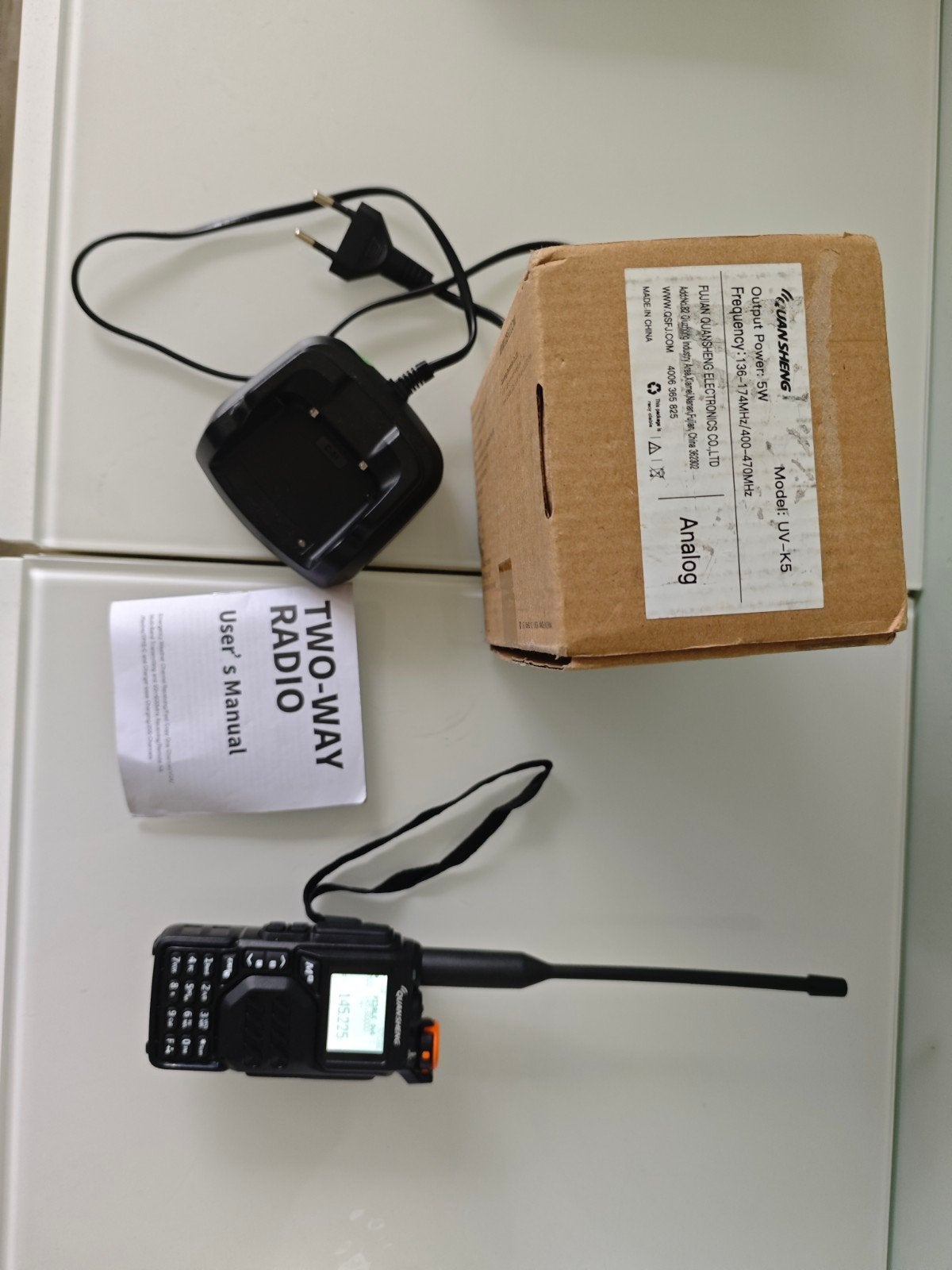 Quansheng UV-K5 v1 Portofoon, Telecommunicatie, Ophalen of Verzenden, Nieuw, 5 tot 15 km, Portofoon of Walkie-talkie