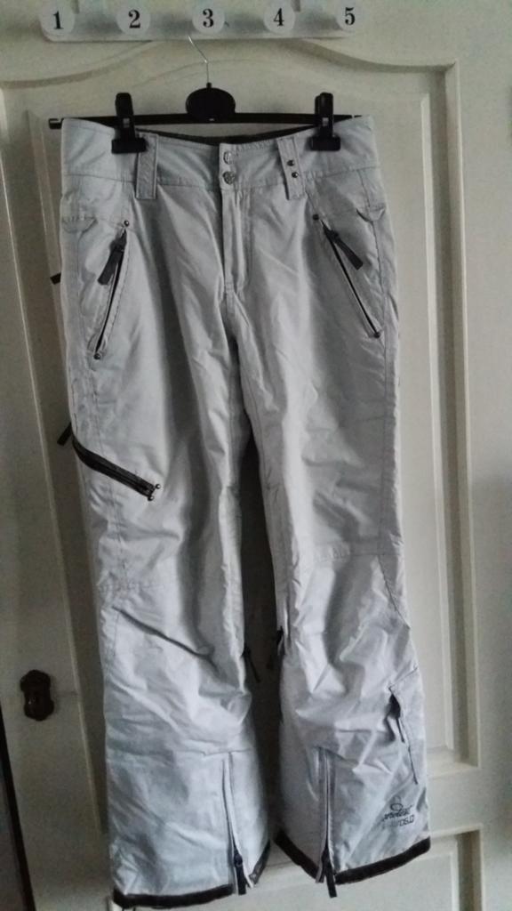 Skibroek Protest  dames licht grijs met ritszakken  maat 38, Ophalen, Zo goed als nieuw, Maat 36 (S), Broek