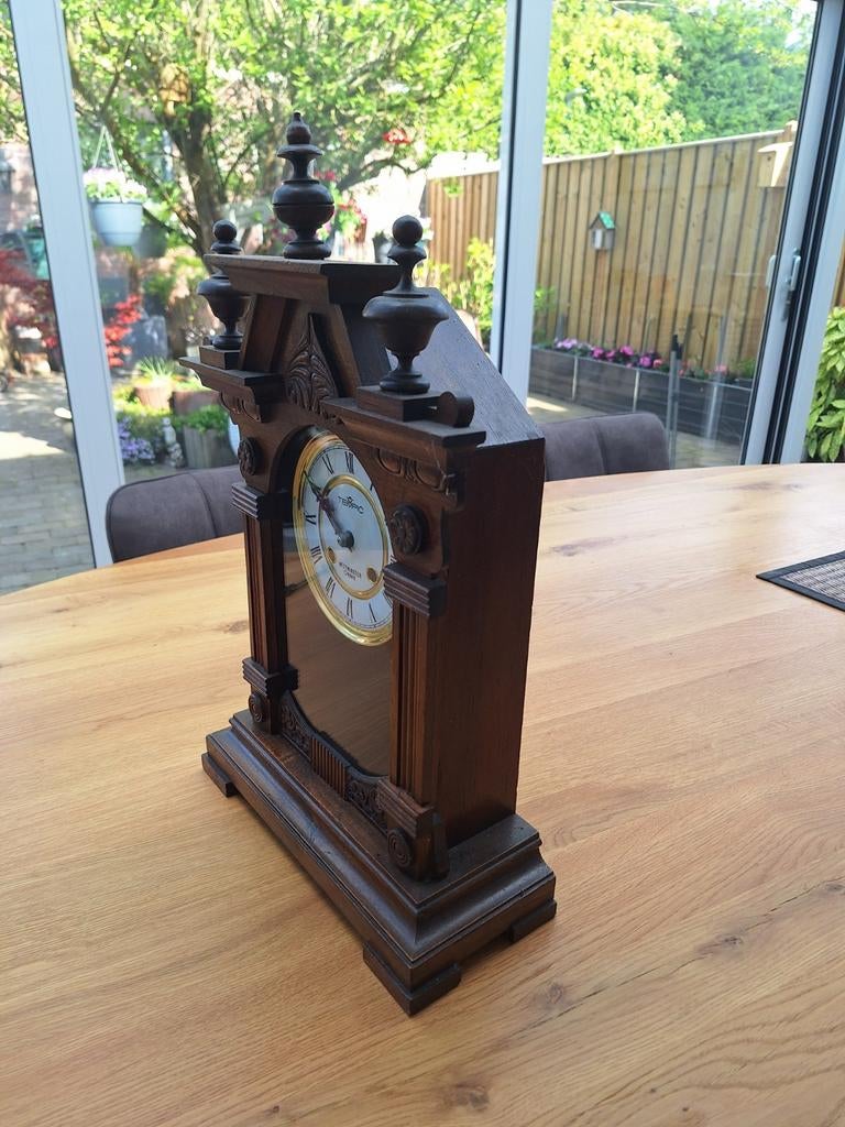 Antieke TEMPIC Westminster Chime Schouwklok, Antiek en Kunst, Ophalen of Verzenden