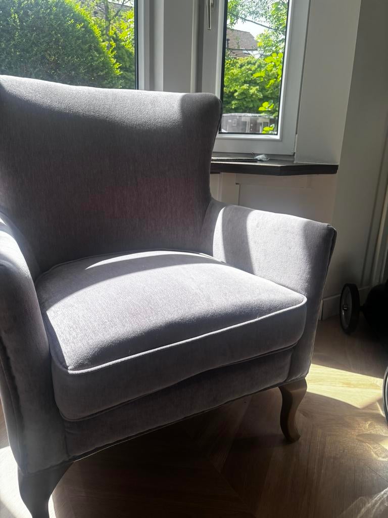Riviera maison stoel fauteuil, Huis en Inrichting, Ophalen of Verzenden, Zo goed als nieuw, 75 tot 100 cm, 50 tot 75 cm