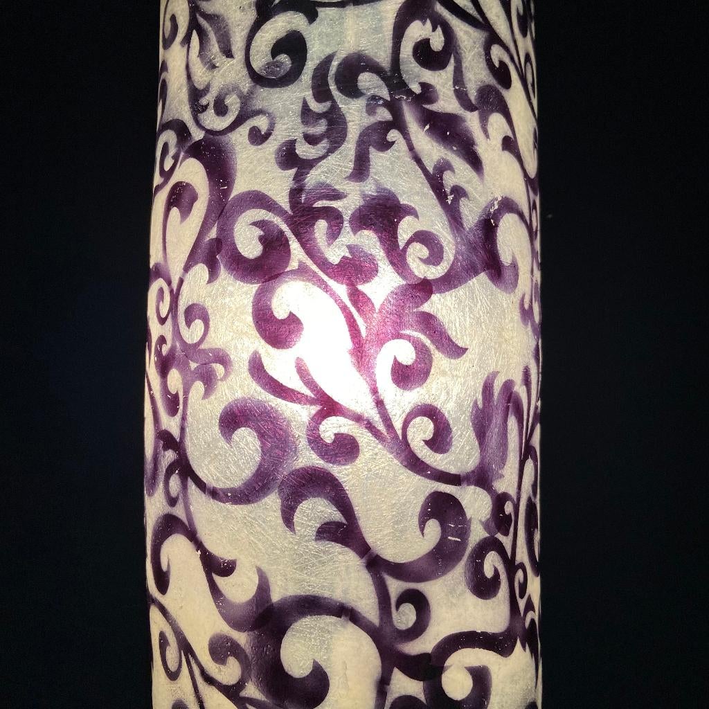Grote glasfiber glasvezel hanglamp Tattoo PTMD, Overige materialen, Gebruikt, Nineties, Ophalen of Verzenden