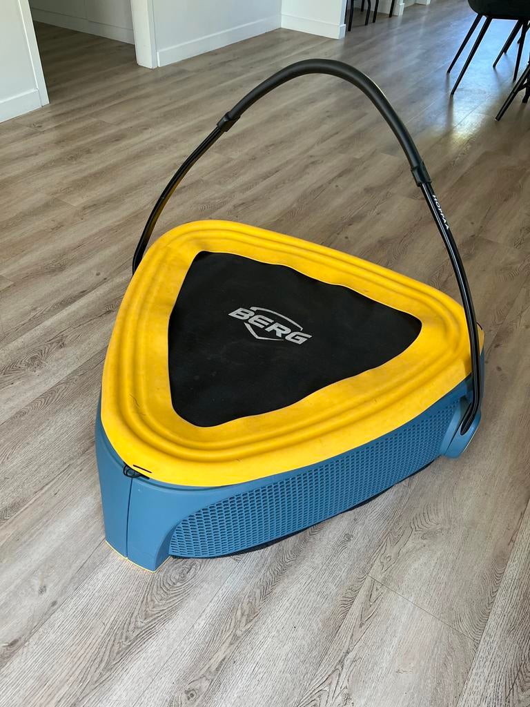 BERG Hoppaa Trampoline - Geel/Blauw, Ophalen, Zo goed als nieuw