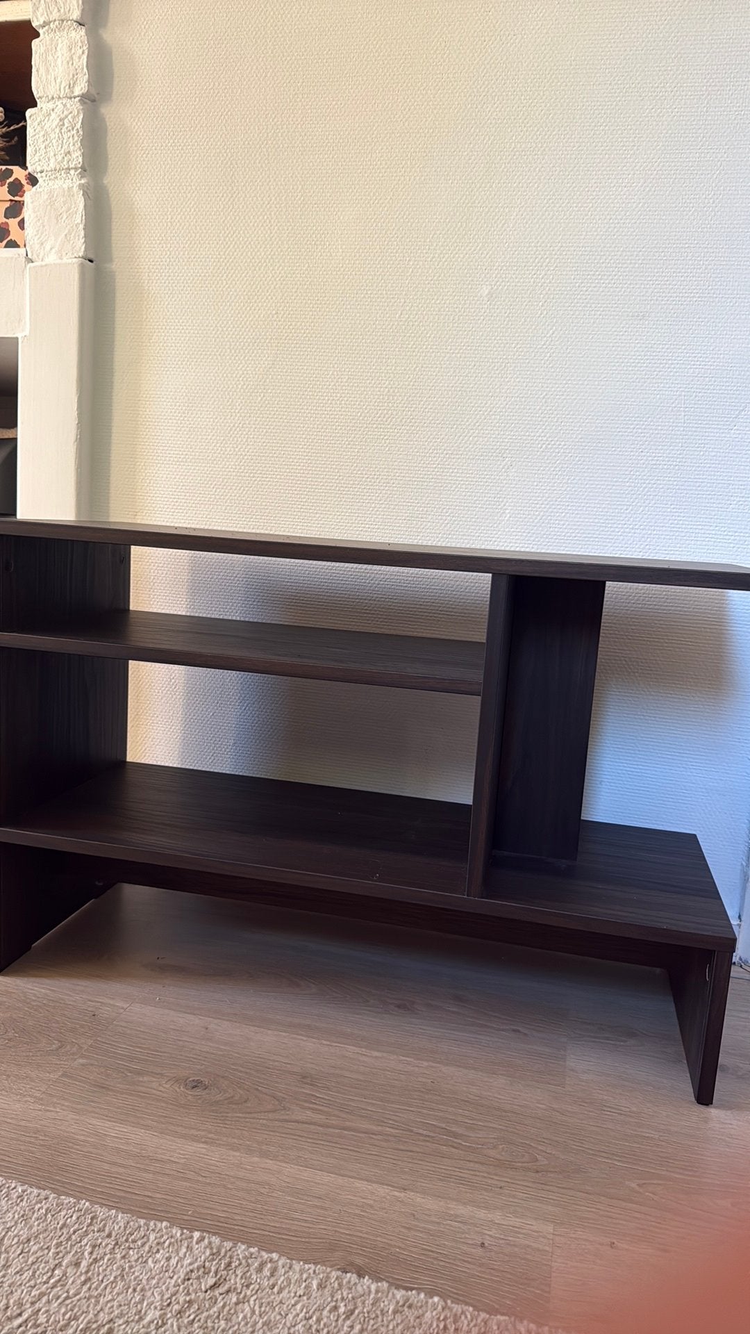 Ikea HOLMERUD Tafeltje, donkerbruin, Ophalen, 50 tot 100 cm, Zo goed als nieuw, Walnoot Ikea