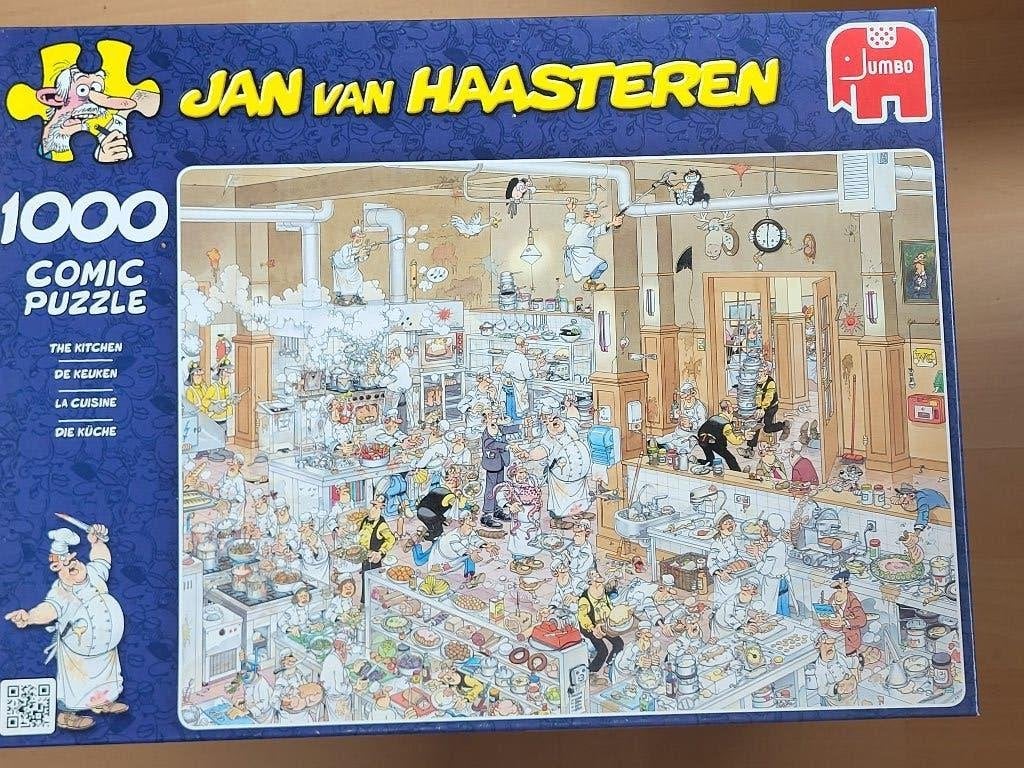 Jan van Haasteren - De keuken - 1000 stukjes, Ophalen of Verzenden, 500 t/m 1500 stukjes, Zo goed als nieuw