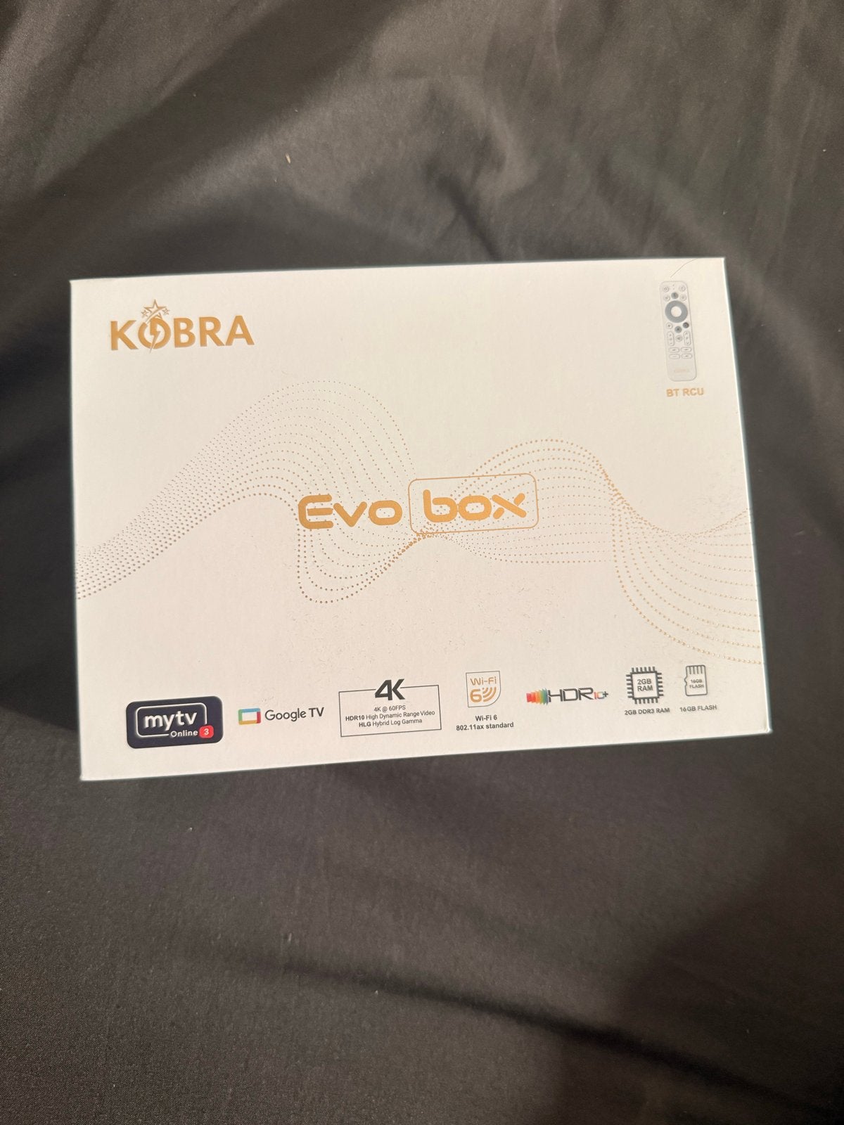 Kobra Evo Box 4K Android TV Box, Ophalen, Nieuw, HDMI, Zonder harde schijf