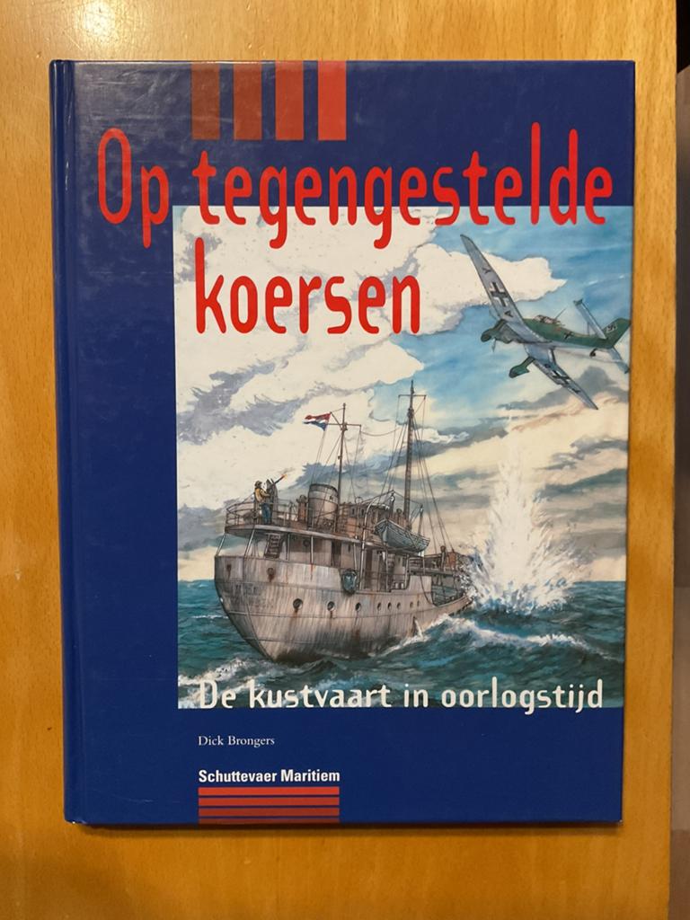 D. Brongers - Op tegengestelde koersen, Verzamelen, Scheepvaart, Ophalen of Verzenden, Zo goed als nieuw, Boek of Tijdschrift