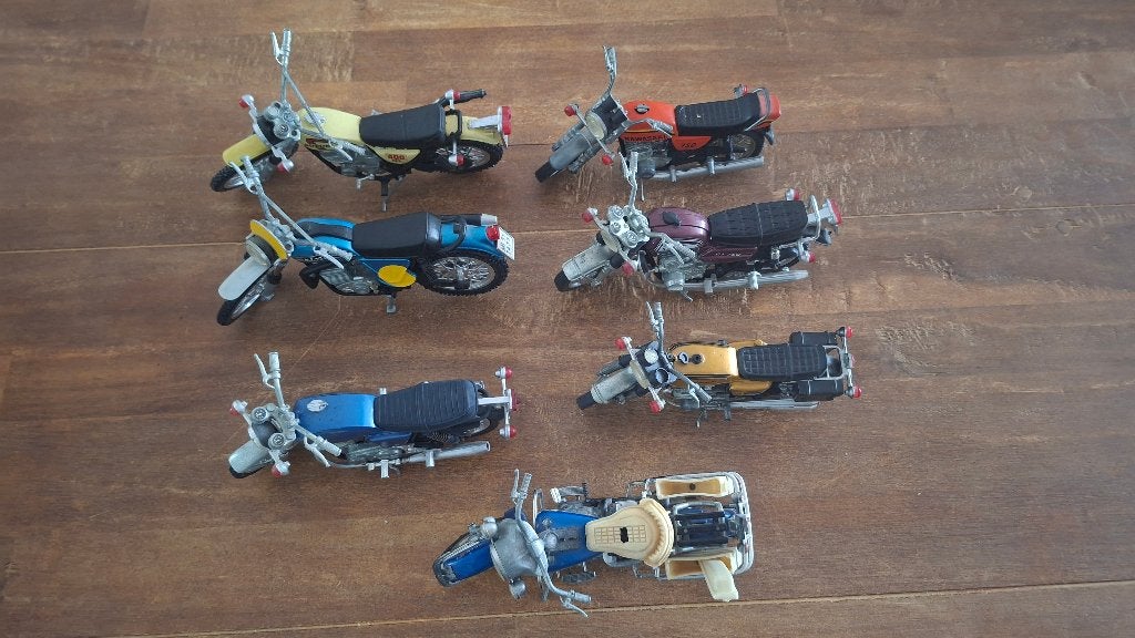 politoys en polistil metalen schaalmodellen motoren, Ophalen of Verzenden, Zo goed als nieuw