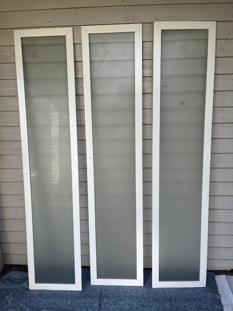 3 x IKEA PAX Deuren met Wit Frame en Matglas, Ophalen, Gebruikt, 200 cm of meer, 50 tot 100 cm