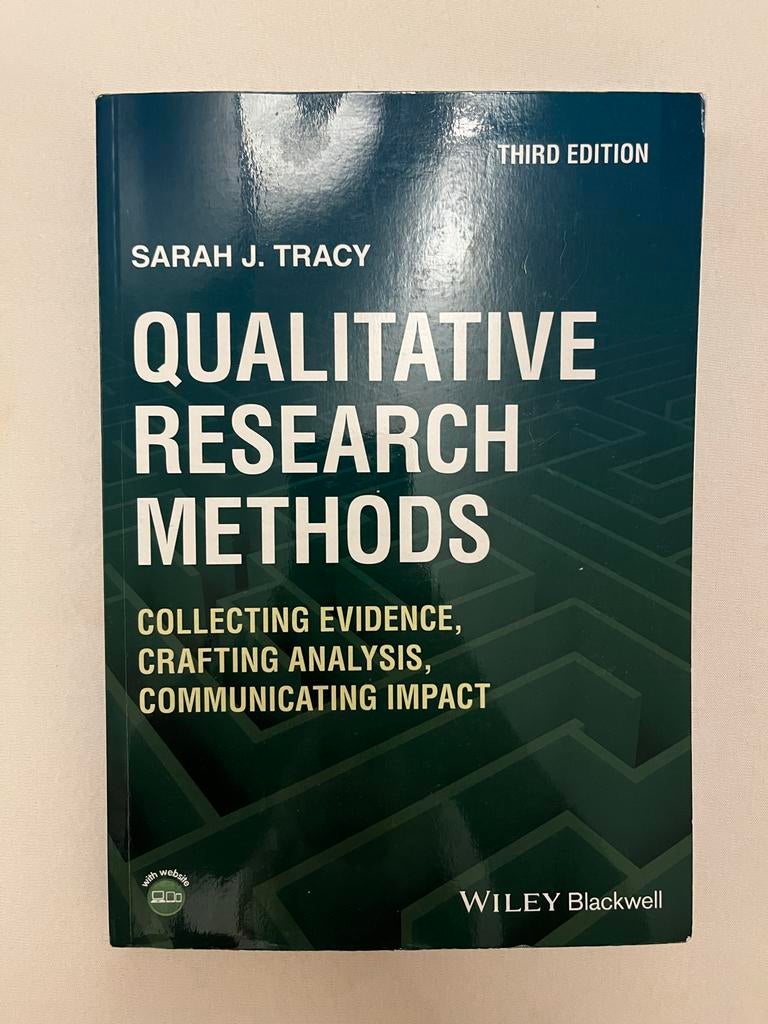 Qualitative Research Methods  - Sarah J. Tracy, Ophalen of Verzenden, Gamma, Zo goed als nieuw, WO