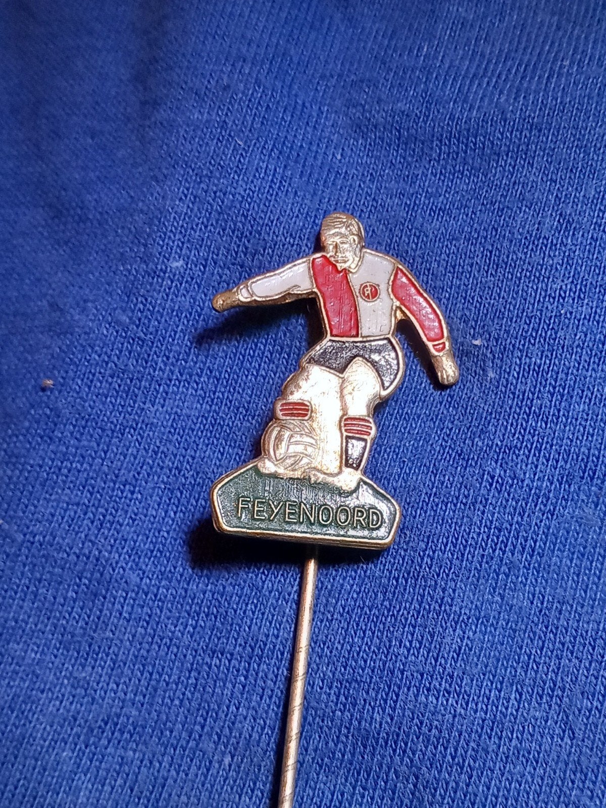 Speldje Feijenoord met emaille, Verzamelen, Speldjes, Pins en Buttons, Ophalen of Verzenden, Zo goed als nieuw, Overige onderwerpen