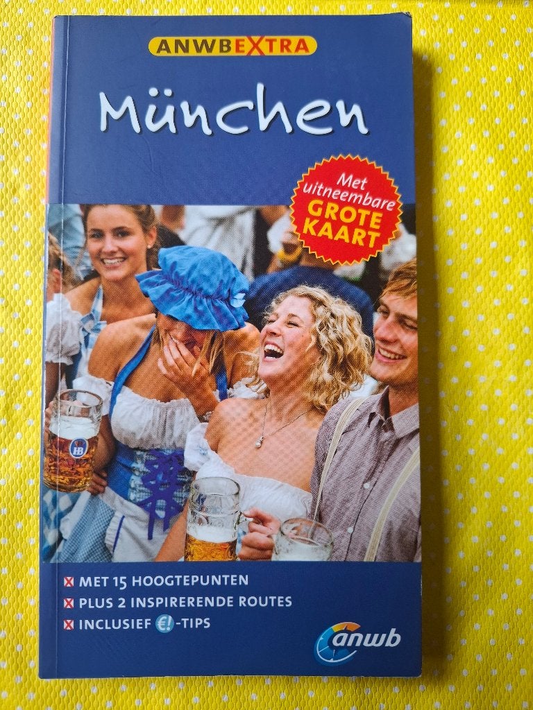 ANWB Extra Reisgids München met uitneembare kaart, Gelezen, ANWB, Europa, Ophalen of Verzenden