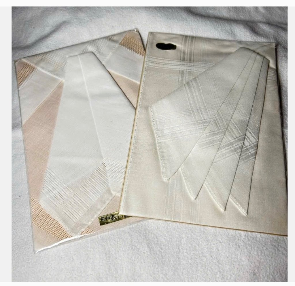 Vintage 2 x pakketjes met zakdoekjes, Ophalen of Verzenden