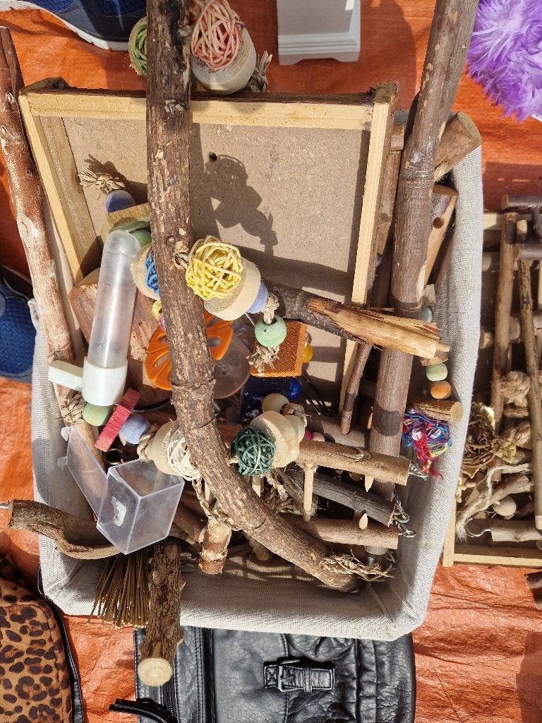 vogelkooi accessoires, Ophalen of Verzenden, Gebruikt, Hout, Vogelkooi
