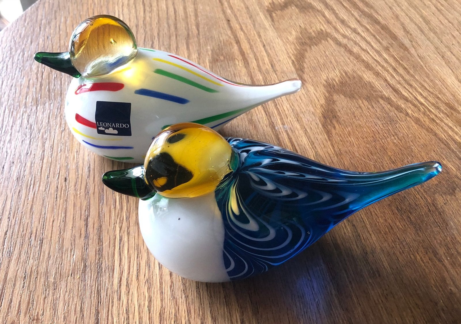 Glazen vogels - Leonardo - Murano stijl, Huis en Inrichting, Meerkleurig, Ophalen of Verzenden, Zo goed als nieuw, Modern