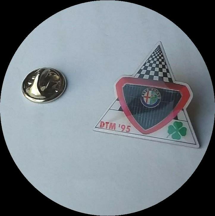 ALFA ROMEO DTM '95 pin, Ophalen of Verzenden, Zo goed als nieuw, Transport, Speldje of Pin