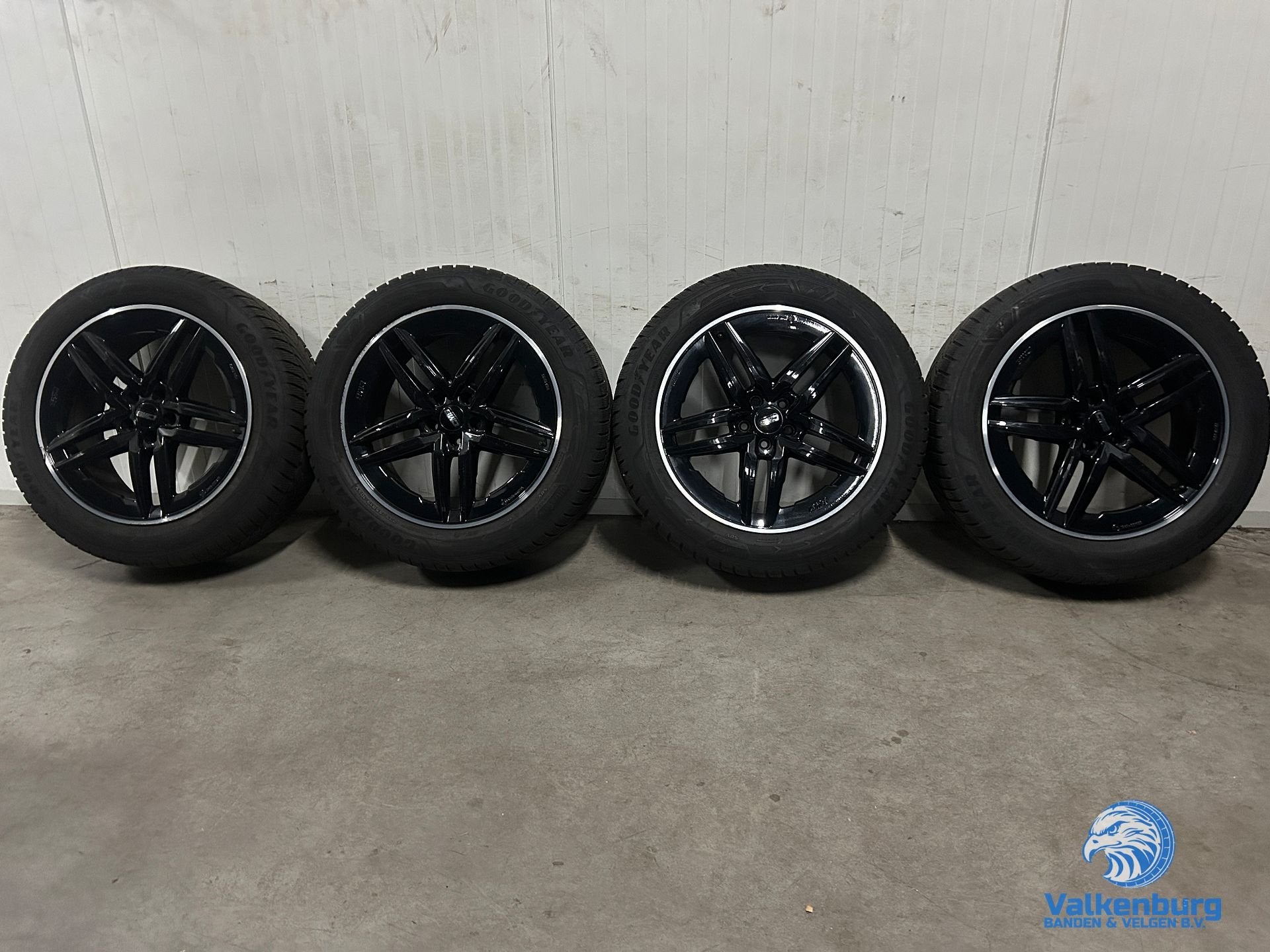 7-8mm! Lynk & Co Volvo XC60 XC90 19 inch zwarte velgen 5x108, 19 inch, Gebruikt, -, -