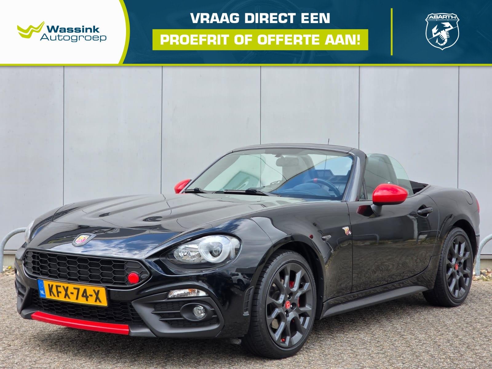 Abarth 124 Spider 1.4 MultiAir 170 pk Automaat | Navigatie |, Auto's, Abarth, Dealer onderhouden, Gebruikt, 4 cilinders, Cabriolet