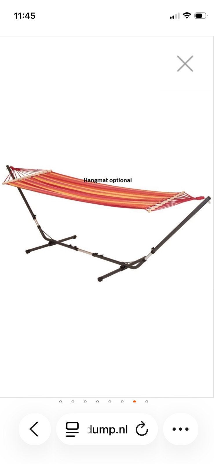 bo-camp metalen hangmat frame ( demontabel), Ophalen, Zo goed als nieuw