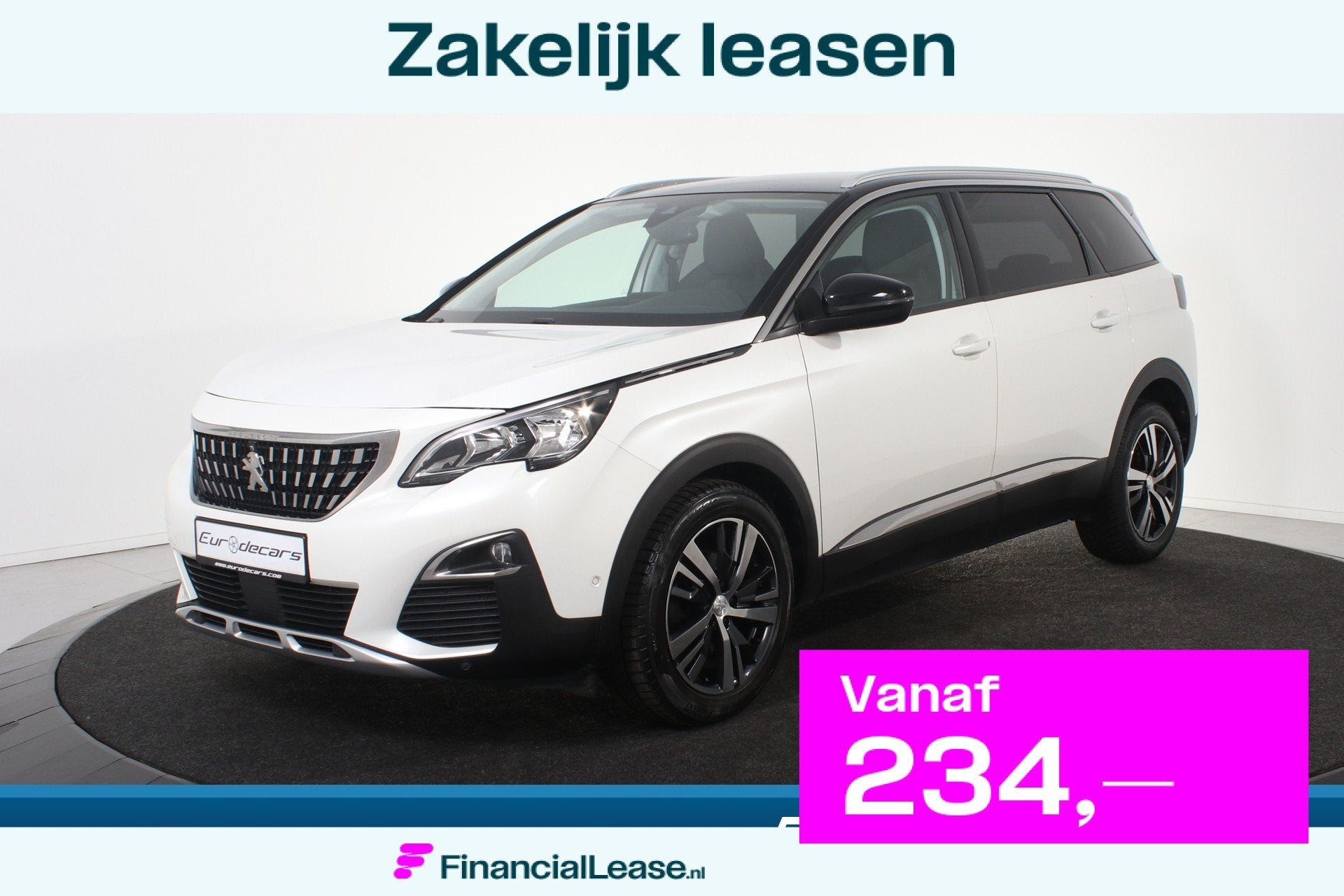 Peugeot 5008 Allure 130 *1ste Eigenaar*Leer*Navigatie*Camera, Dealer onderhouden, 1280 kg, Gebruikt, 1199 cc